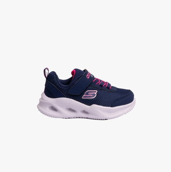 Skechers 303715N/NVY SKECHERS SOLA GLOW Girls Trainers Navy