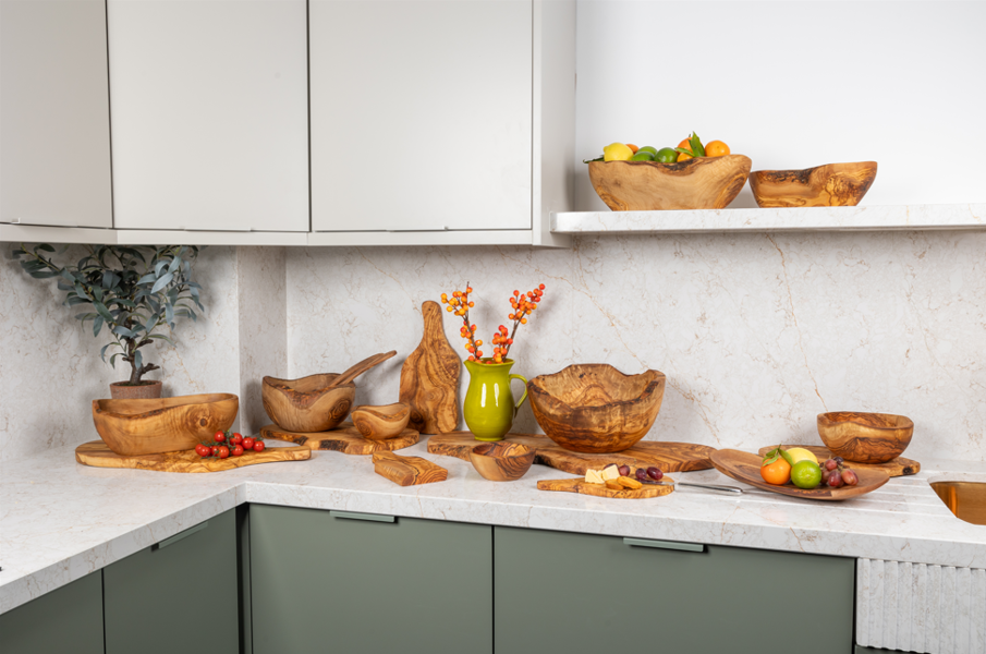 Verano Spanish Ceramics Olive Wood Olive Picks - Set of 6