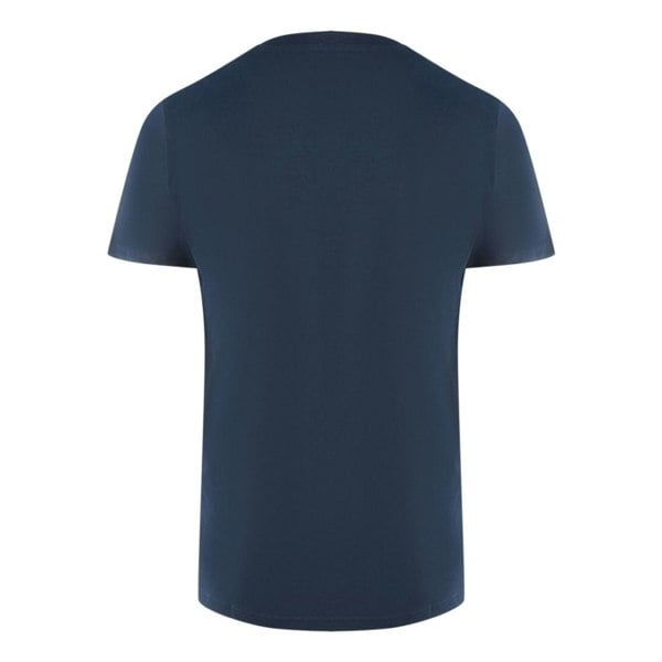 Aquascutum London Tonal Aldis Logo T-Shirt - Navy Blue