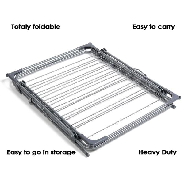 Dyzi 3 Tier Clothes Drying Airer Foldable Indoor Outdoor 15kg Capacity
