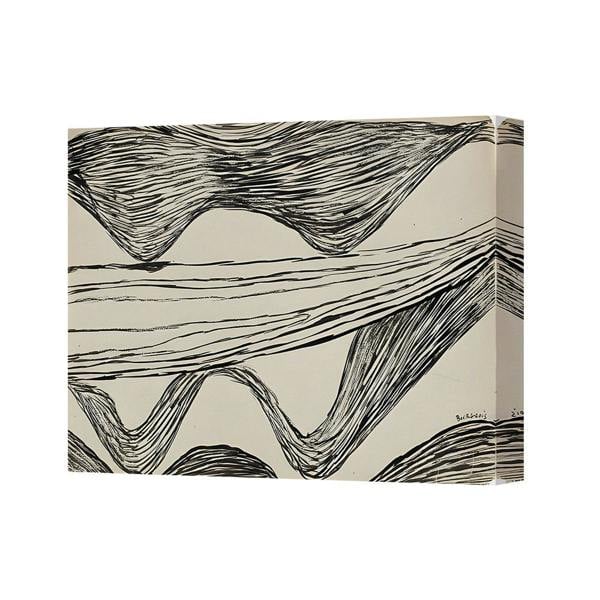 Benjamin Tate Design Abstract Minimalist Black Line Art On Canvas Print 5549 Wall Decor