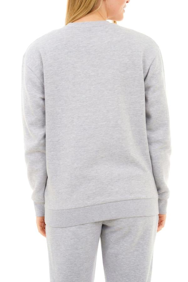 Smart Living Women's Crew Neck Sweatshirt - Ultra-Soft Casual Pullover for Everyday Comfort - Grey