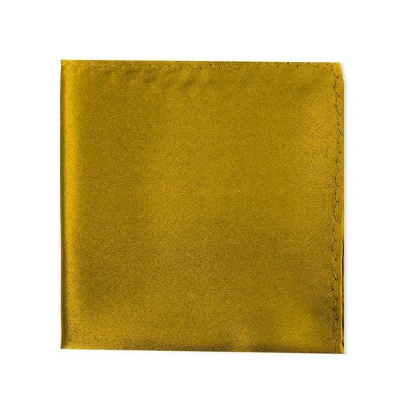 Classic Plain gold pocket square