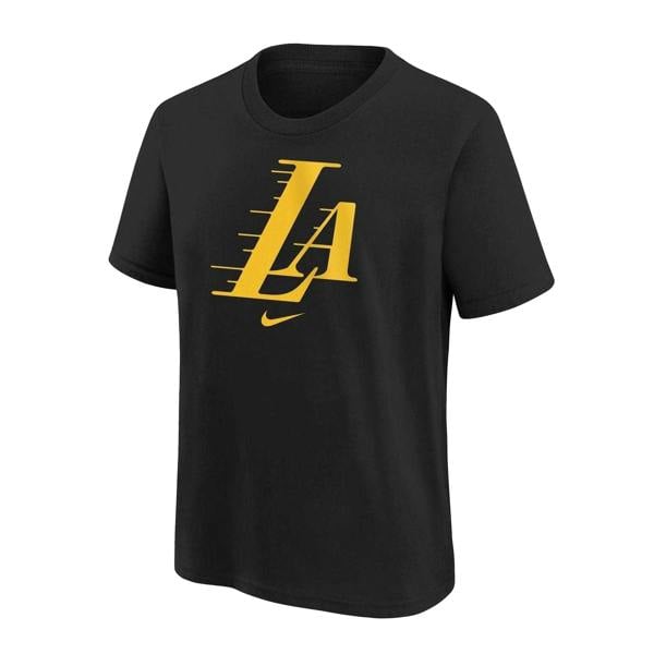 Nike Childrens/Kids NBA City Edition LA Lakers T-Shirt - Black/Yellow - 