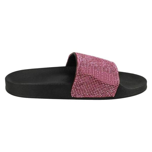 Spot On Ladies Spot On Diamante Sliders