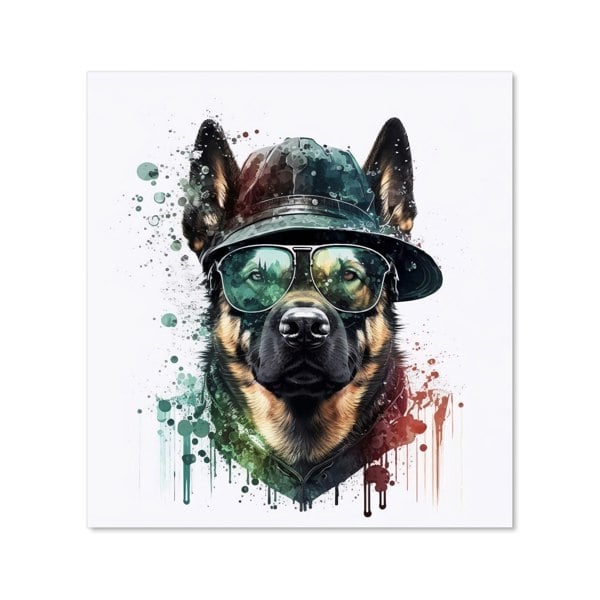 Warren Reed - Designer German Shepherd Splashart Kitchen Splashback