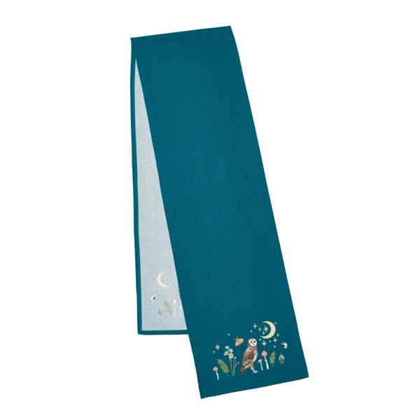 Catherine Lansfield Enchanted Twilight Animals Cotton Dining Table Runner Green