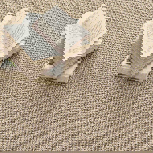 Bordered Light Beige Non-Slip Sisal Rug |Natural Home Decor