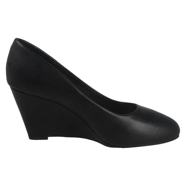 Spot On Ladies Spot On Elegant Wedge Heeled Court Shoes F90114