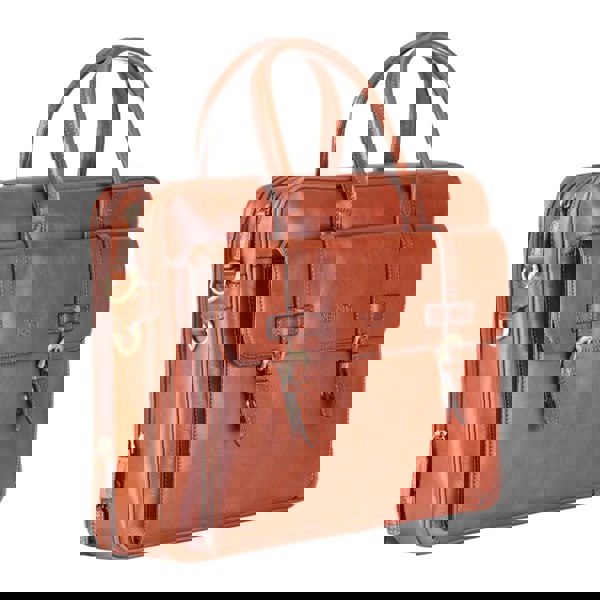 Infinity Leather Belmont - Vintage Genuine Leather Laptop Bag Briefcase