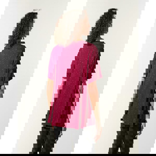 Blue Vanilla Stud Detail Round Neck T-shirt