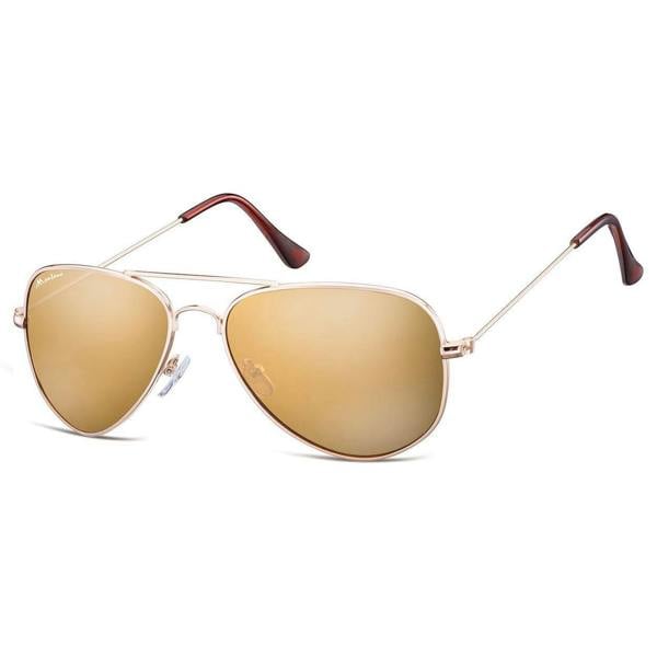 Montana Sunglasses MS94 B Gold Gold Revo Mirror