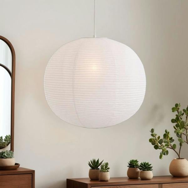 Pagazzi Lighting Rufus 80Cm Paper Ball White Shade