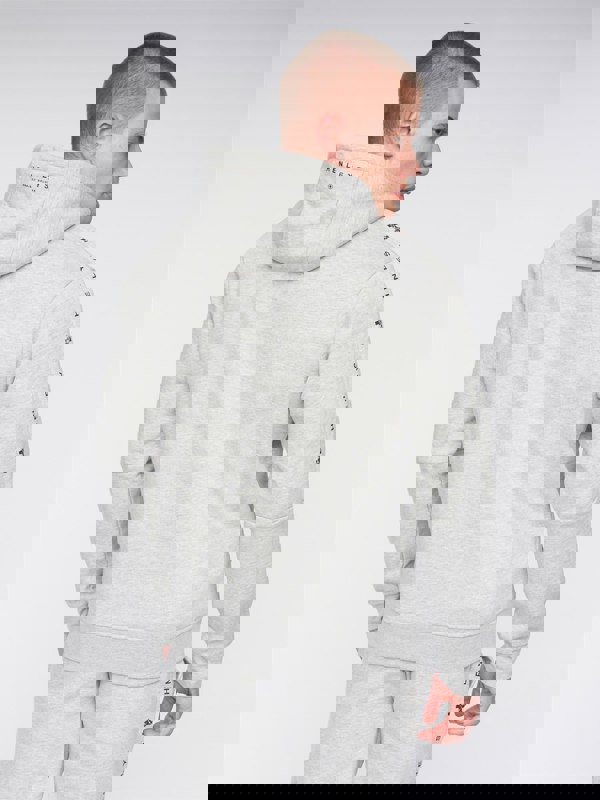 Henleys Tapehen Hoodie - Grey Marl