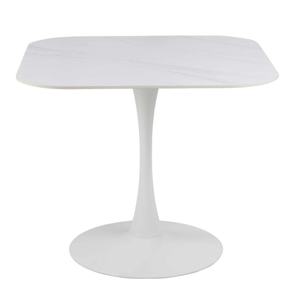 Wyld Haus Cloverfern White Ceramic Square Dining Table
