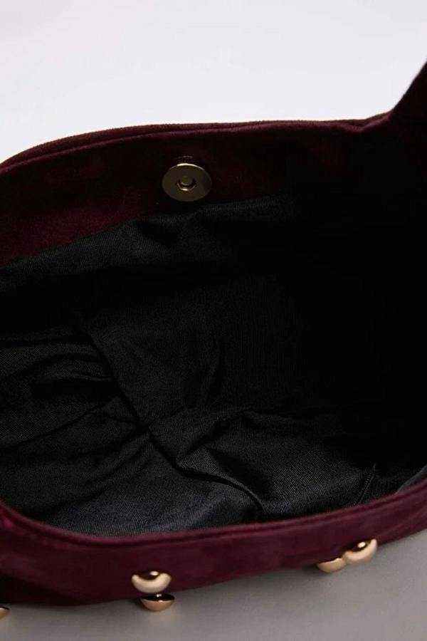 WOVCOR Trok Stone Embellished Women's Oval Medium Size Hand and Shoulder Bag