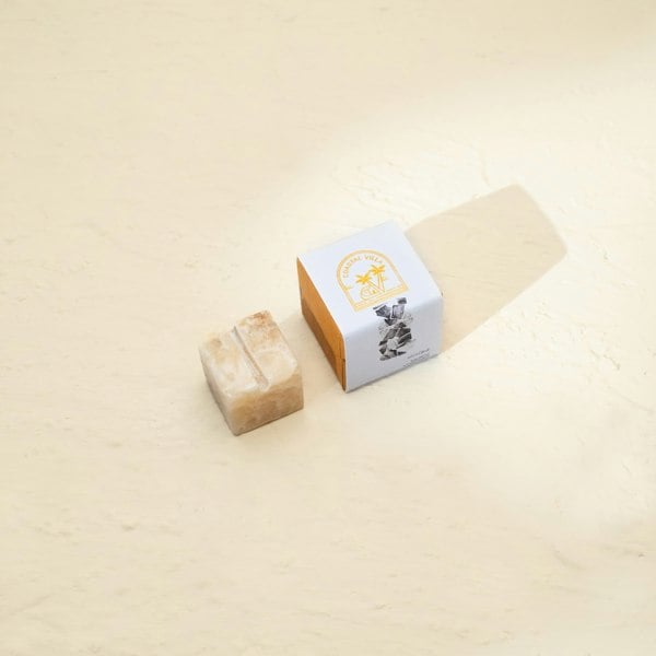 Marble photo holder three sizes beige onyx genuine stone desk