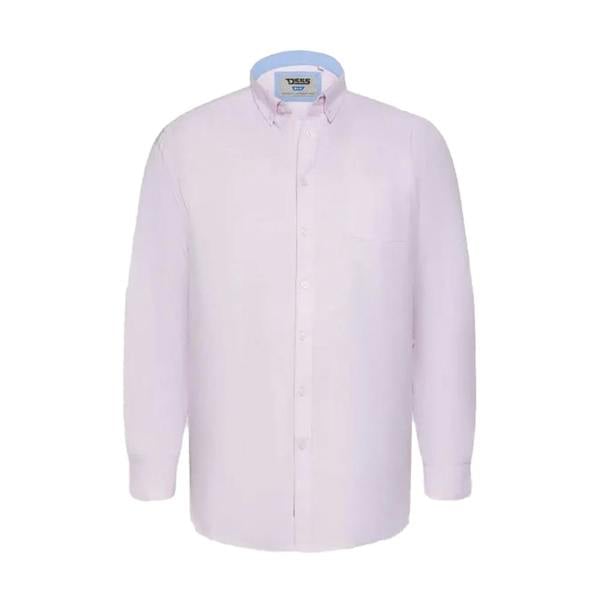 Duke Mens D555 Richard Oxford Tall Long-Sleeved Shirt - Pink