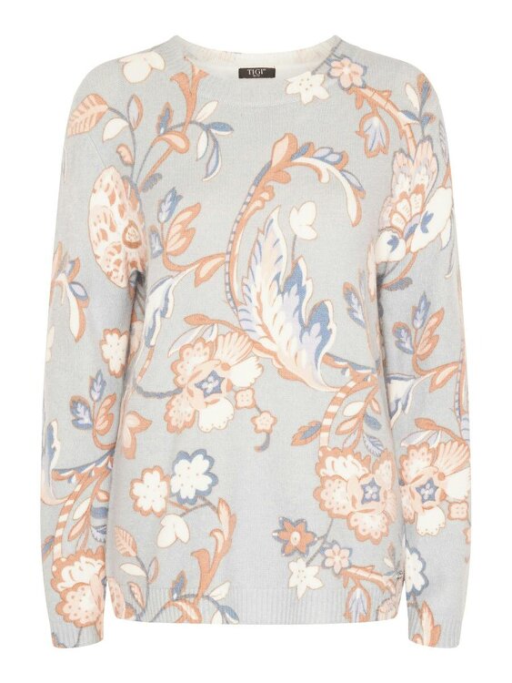 TIGI Crew Neck Floral Jumper