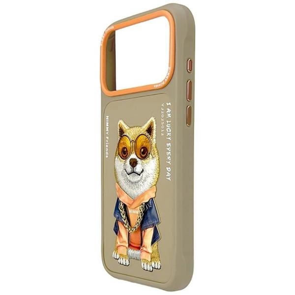 Nimmy Friends Nimmy Glasses Cool Dog Case with MagSafe for iPhone 17 Pro 6.3" Brown Orange - N-YJ-IP17-PRO-012-A