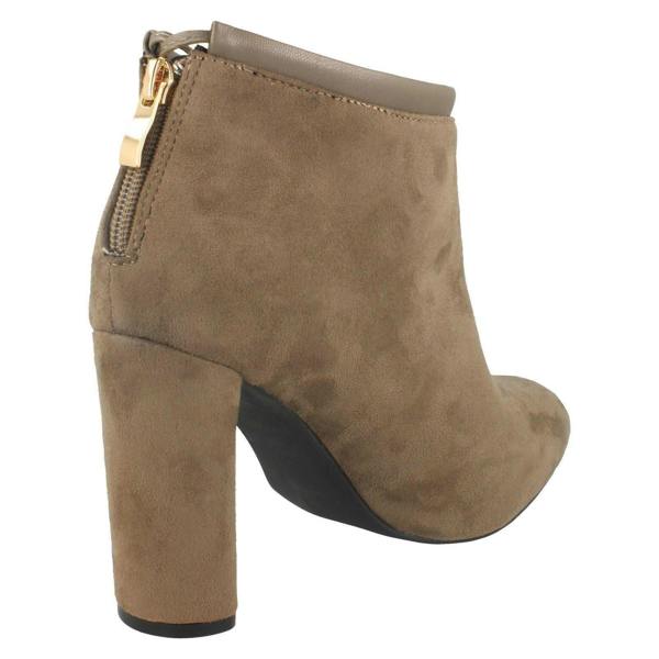 Spot On Ladies Spot On Back Tie Ankle Boots