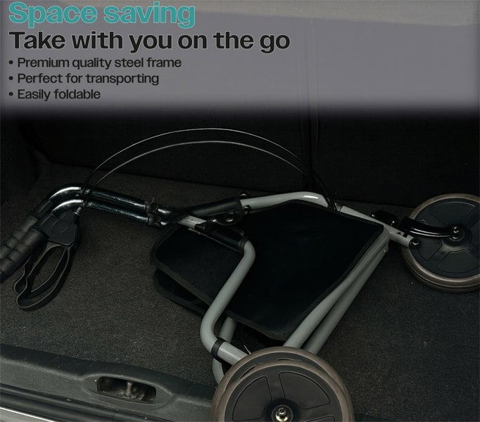 Aidapt Three Wheeled Walker  Silver