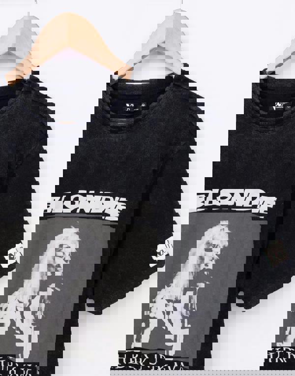 Blondie Mens Grey Character Short Sleeved T-Shirt