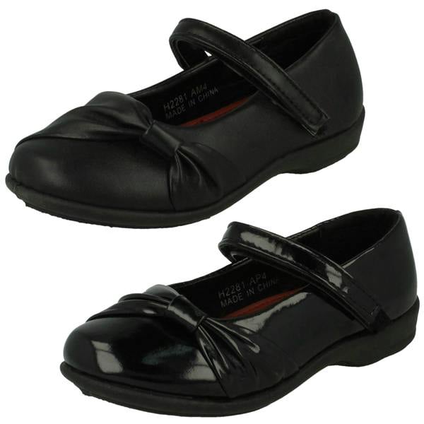 Spot On Girls Spot On Side Bow Detail School Shoes