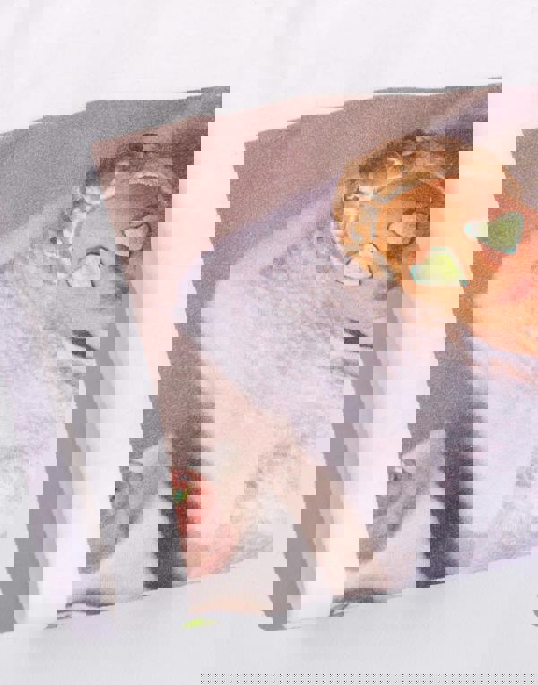 Barbie Womens White Barbie Doll Print Short Sleeved T-Shirt