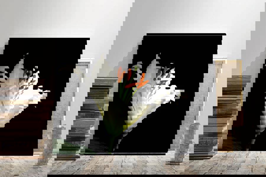 Lily flower printed art for the home