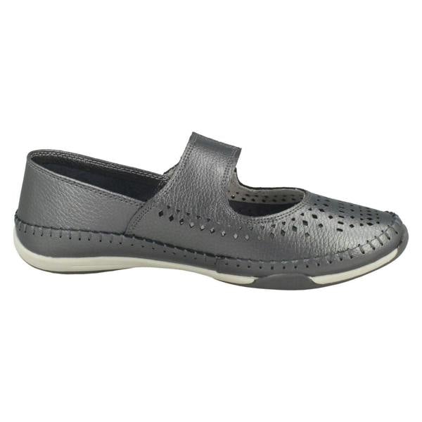 Down to Earth Ladies Down To Earth Elastic Upper Strap Shoes