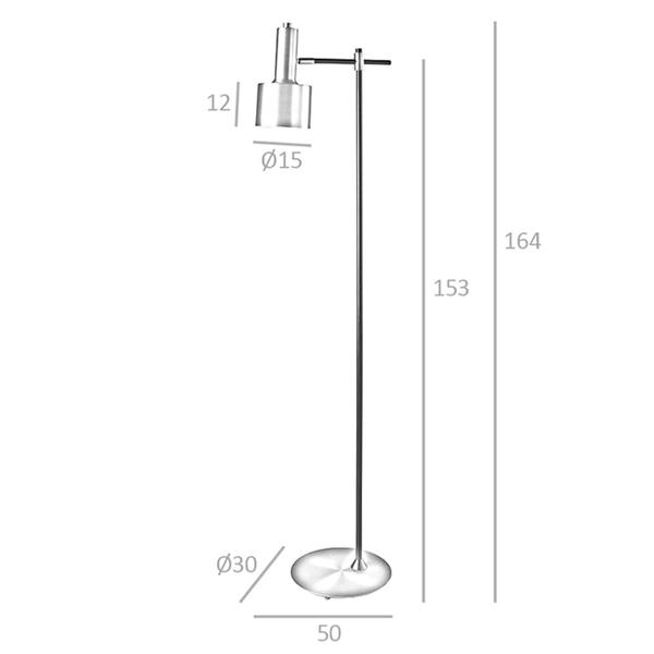 Angel Cerdá Floor lamp gold aluminium and black steel 8069