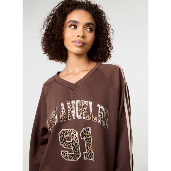 Pink Vanilla Metallic Leopard Long Sleeve Sports Jersey