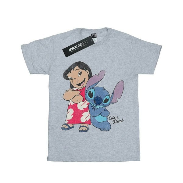 Lilo & Stitch Girls Classic T-Shirt - Sports Grey