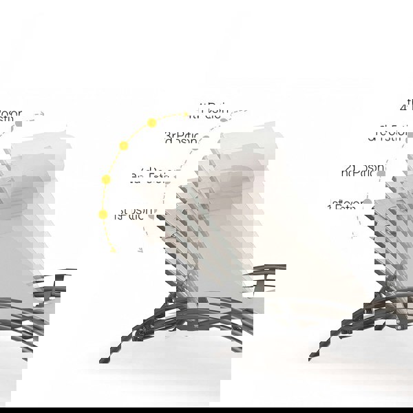 Rit Concept Chappell Reclining Sun Lounger With Pillow, Outdoor