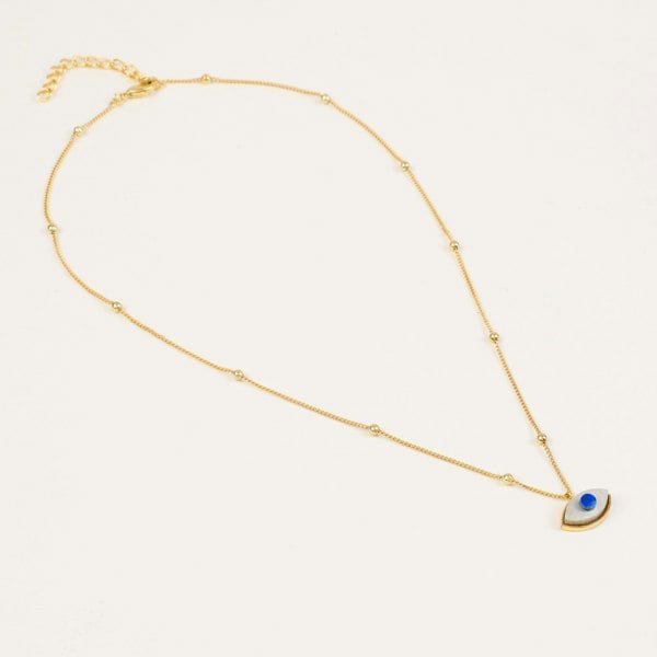 Evil Eye Necklace Mother of Pearl - Lila Rasa