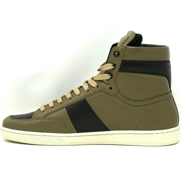 Saint Laurent High Top Sneaker - Green