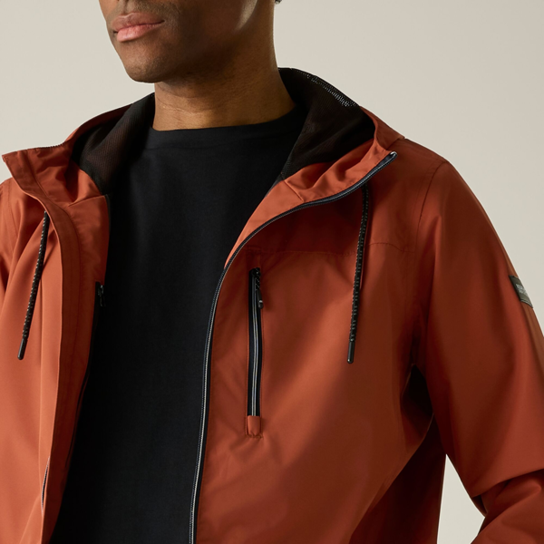 Regatta Mens Shorebay Waterproof Jacket - Brick/Black