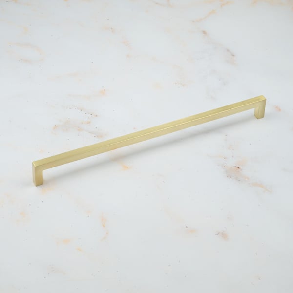 Handle & Home Satin Brass Square Handles