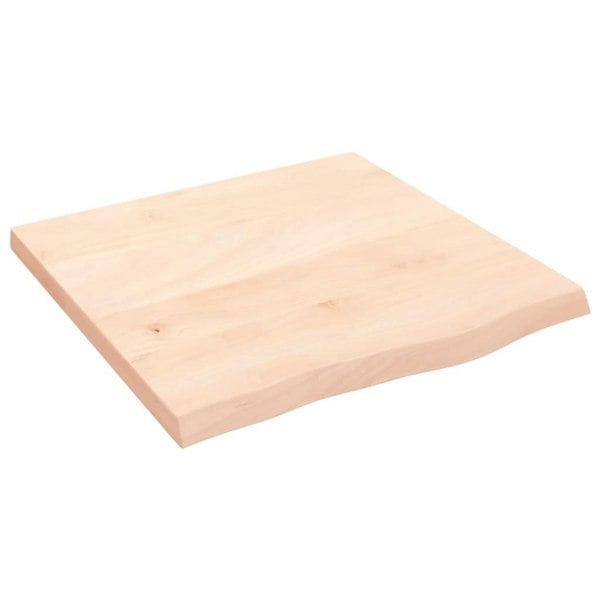 Berkfield Wall Shelf 60x60x4 cm Untreated Solid Wood Oak