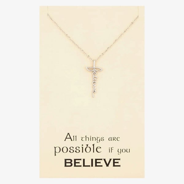 T. H. Baker Sentiments All Things Are Possible If You Believe Pendant 18141S