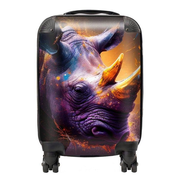 Warren Reed Golden Rhino Face Splashart Suitcase