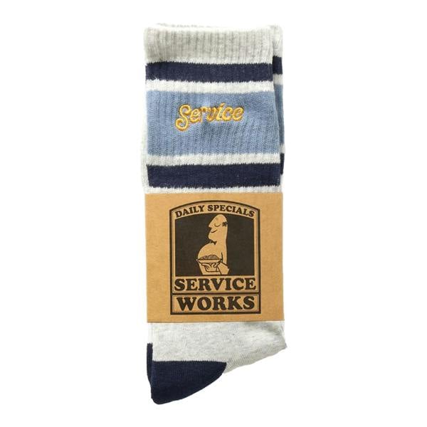 Service Works Logo Ringer Socks