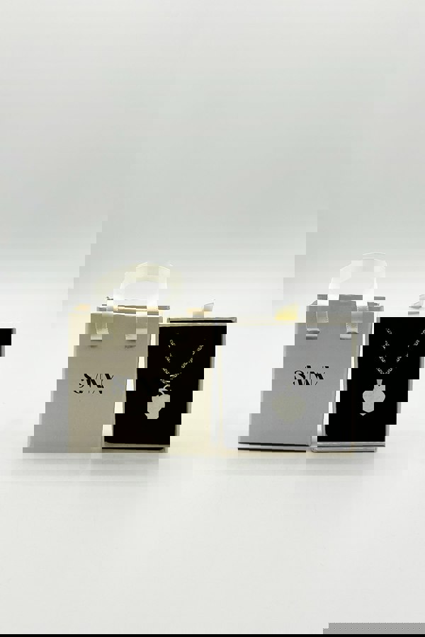 SVNX Heart Shape Pendant Necklace in Silver Colour - Gift boxed