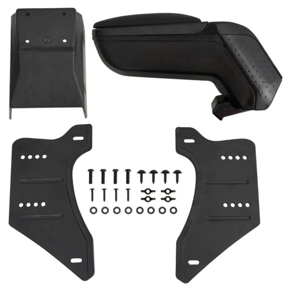 Berkfield Car Armrest Universal Black 13x33x(33-53) cm ABS