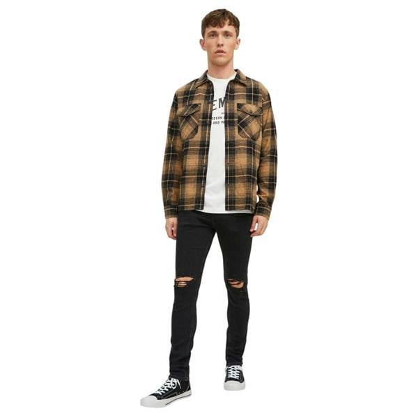Jack And Jones Mens Liam Denim Jeans - Black Denim - 