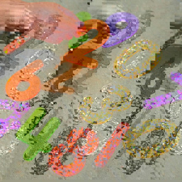 tickit Rainbow Glitter Numbers