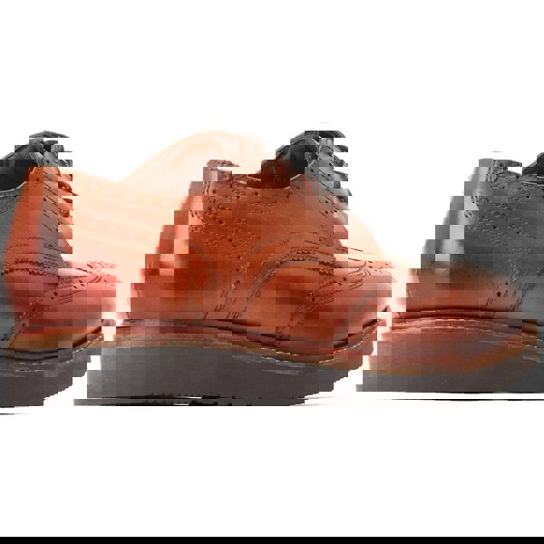 Base London Joe Leather Men's Burnt Tan Brogues Shoes