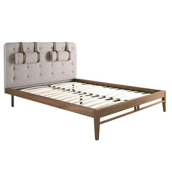 Angel Cerdá Grey Fabric Tufted Bed 7179