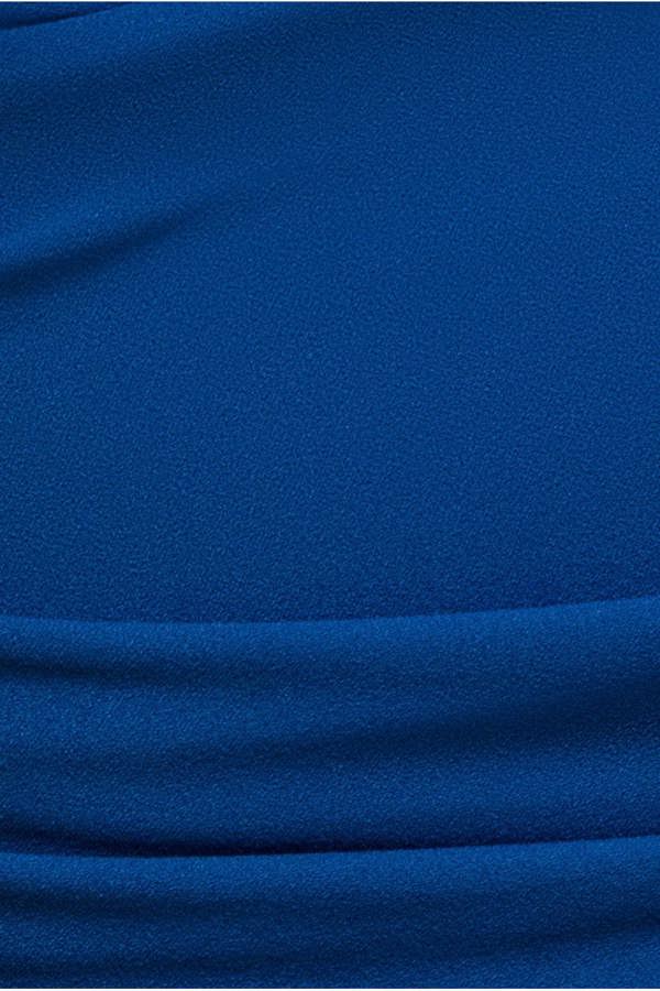 Goddiva Plus Bardot Pleated Midi Dress- Royal Blue by Goddiva Plus